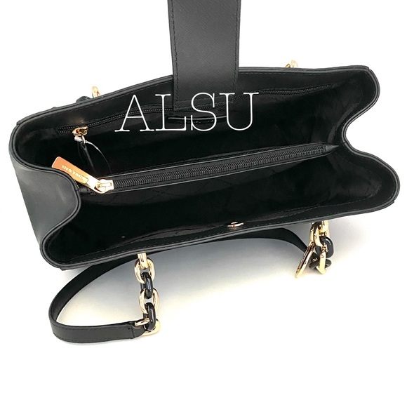 Michael Kors Sofia Tote Leather Black AUTHENTIC - Picture 12 of 13